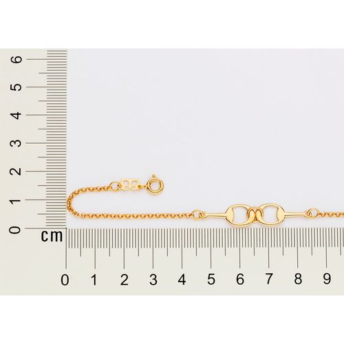 PULSEIRA FERRADURA BANHADA A OURO 18K