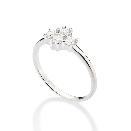ANEL SKINNY DE PRATA 925 COM ZIRCÔNIAS