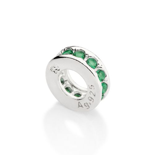 BERLOQUE STOPPER SEPARADOR DE PRATA COM ZIRCÔNIAS