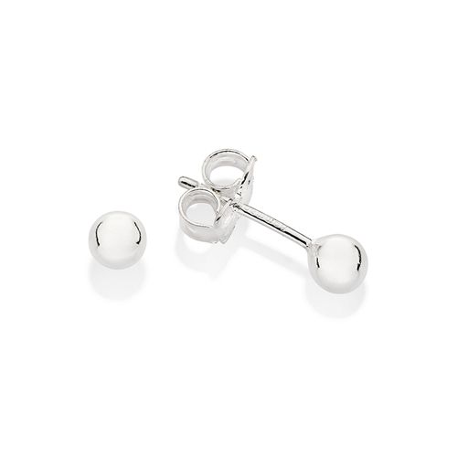 BRINCO BOLA 4 MM DE PRATA 925
