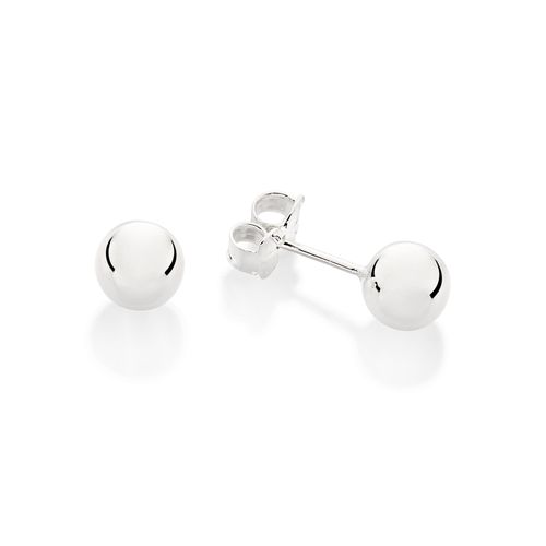 BRINCO BOLA 6 MM DE PRATA 925