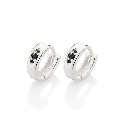 BRINCO ARGOLA DE PRATA 925COM ZIRCÔNIAS