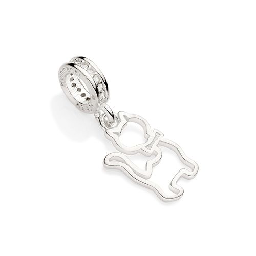 BERLOQUE GATO DE PRATA 925 COM ZIRCÔNIAS