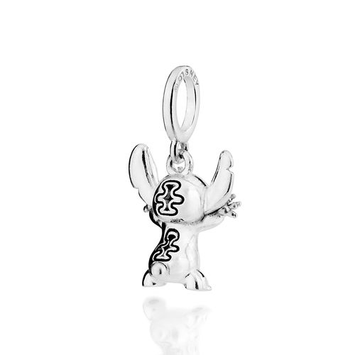 PINGENTE STITCH 3D DE PRATA MACIÇA 925 COM RESINA