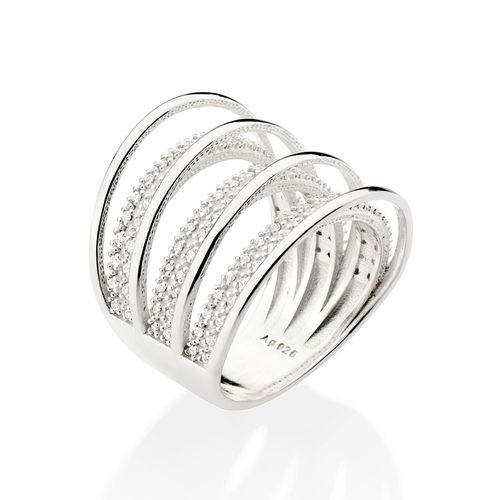 MAXI ANEL DE PRATA 925 COM ZIRCÔNIAS