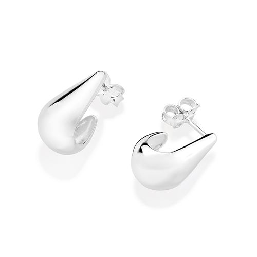 BRINCO ARGOLA GOTA DE PRATA 925