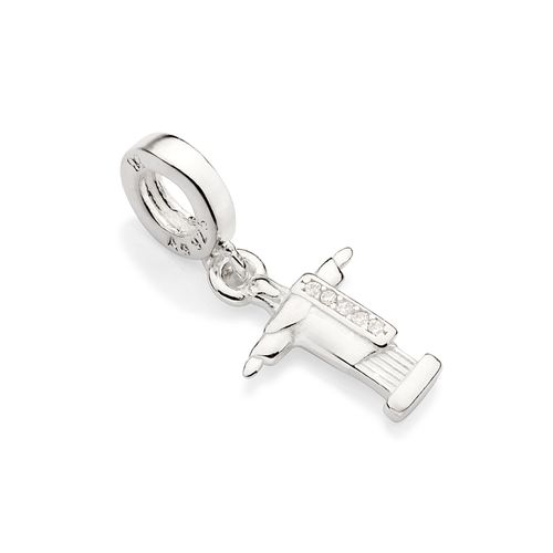 BERLOQUE CRISTO REDENTOR DE PRATA 925 COM ZIRCÔNIAS