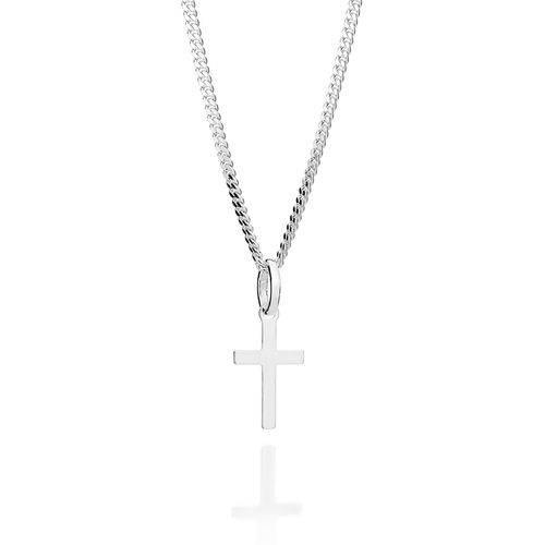 PINGENTE CRUZ DE PRATA MACIÇA 925