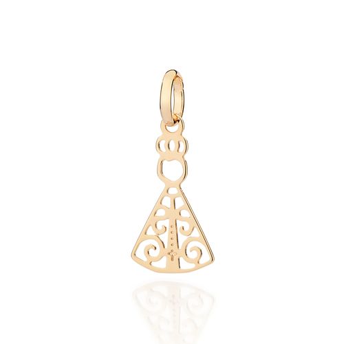 PINGENTE NOSSA SENHORA APARECIDA BANHADO A OURO 18K